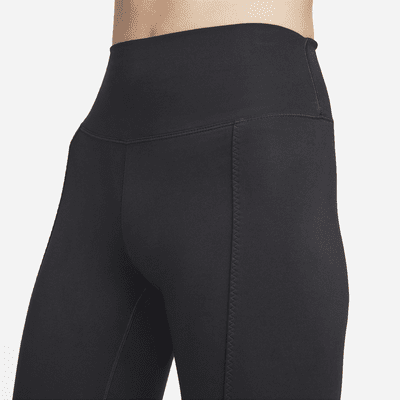 Nike One Leggings de talle alto y longitud completa con dobladillo dividido - Mujer