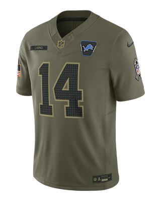 Мужские джерси Amon-Ra St. Brown Detroit Lions Salute to Service Nike Dri-FIT NFL Limited Jersey
