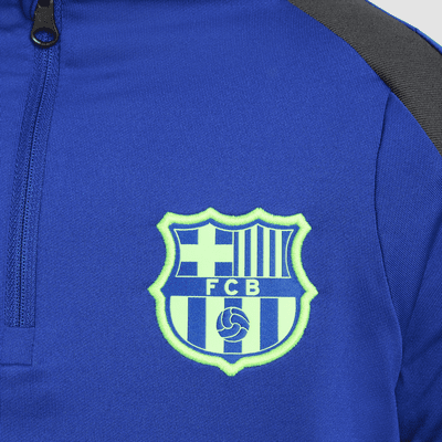 FC Barcelona Strike Third Nike Dri-FIT Fußball-Drill-Oberteil für ältere Kinder