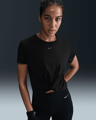 Женские шорты Nike One Classic Twist Dri-FIT Short-Sleeve Top