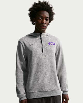 Мужское худи TCU Horned Flogs Nike NCAA Basketball Coaches' Pullover Hoodie для баскетбола