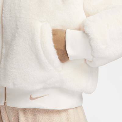 Nike Sportswear Women's Reversible Faux Fur Bomber Jacket