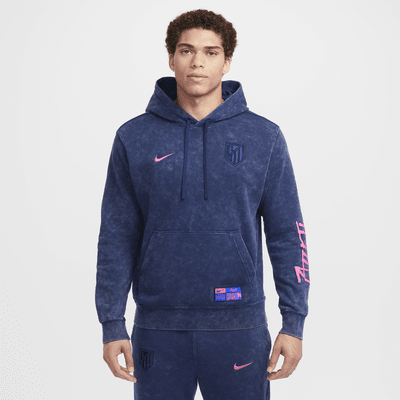 Felpa pullover in French Terry con cappuccio Nike Football Atlético de Madrid Club da uomo – Terza