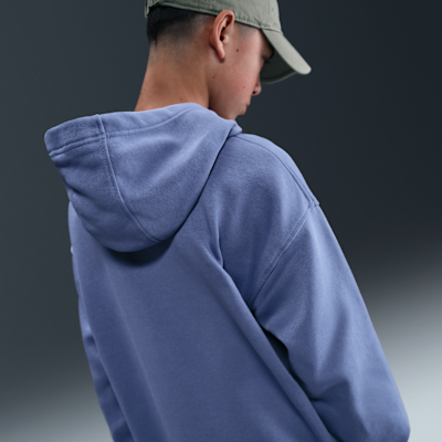 Huvtröja Nike Sportswear Club Fleece i oversize-modell för ungdom