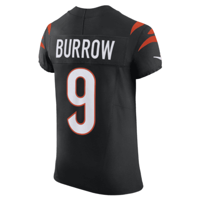 Jersey de fútbol americano Nike Dri-FIT de la NFL Elite para hombre Joe Burrow Cincinnati Bengals