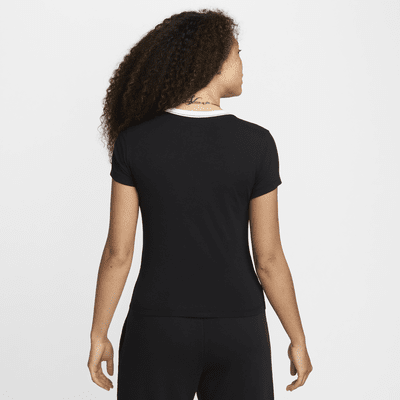 T-shirt slim court Nike Sportswear Chill Knit pour femme