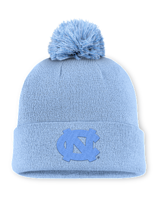 Мужские  North Carolina Primetime Campus Toned Jordan Brand College Cuffed Pom Beanie