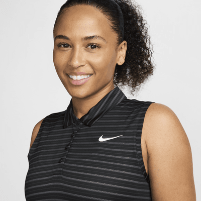 Nike Victory Women's Dri-FIT Sleeveless Striped Golf Polo