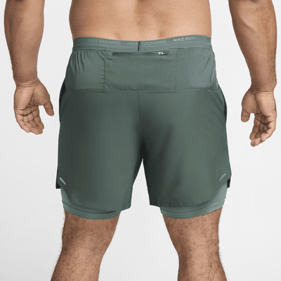 Short de running 2-en-1 18 cm Dri-FIT Nike Stride pour homme