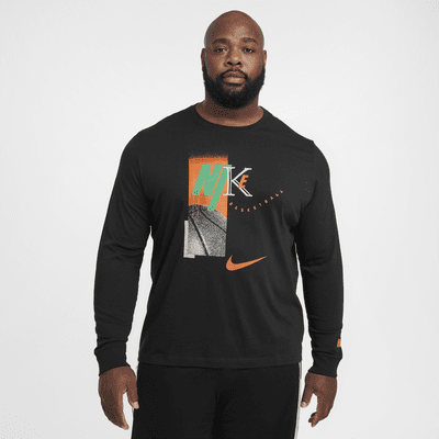 Camisola de basquetebol de manga comprida Nike para homem