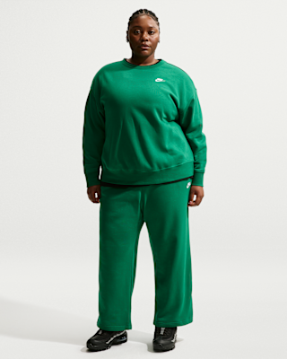 Женские  Nike Sportswear Club Fleece Mid-Rise Wide-Leg Sweatpants (Plus Size)