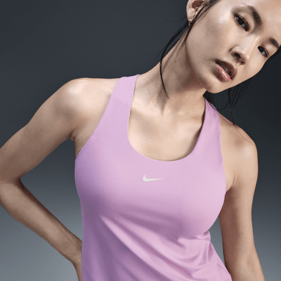 Camiseta de tirantes con bra deportivo con almohadilla de media sujeción para mujer Nike Swoosh