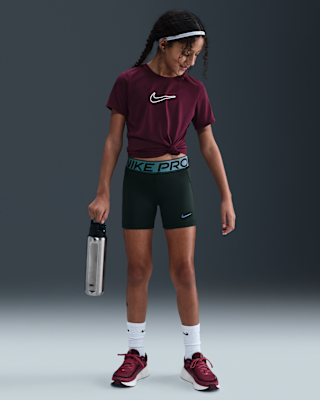 Детские шорты Nike Pro Big Kids' (Girls') Dri-FIT 3" Shorts with Shine Accents