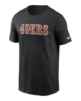 Мужская футболка San Francisco 49ers Primetime Wordmark Essential Nike NFL