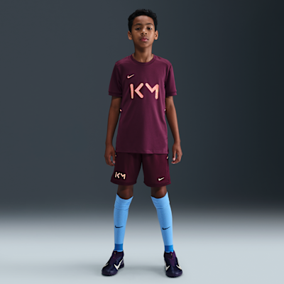 Kylian Mbappé Academy Older Kids' Nike Dri-FIT Football Short-Sleeve Top