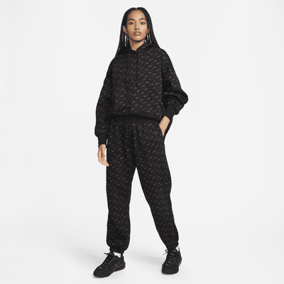 Nike Sportswear Phoenix Fleece Women's Oversized Printed Tracksuit Bottoms