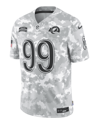 Мужские джерси Aaron Donald Los Angeles Rams Salute to Service Nike Dri-FIT NFL Limited Jersey