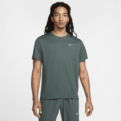 Nike Miler UV hardlooptop met korte mouwen en Dri-FIT voor heren