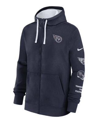 Мужское худи Tennessee Titans Club Nike NFL Full-Zip Hoodie