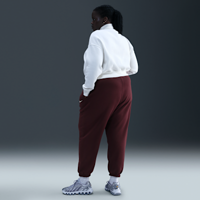 Nike Sportswear Phoenix Fleece Women's High-Waisted Oversized Tracksuit Bottoms (Plus Size)
