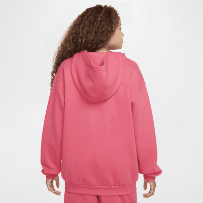 Nike Sportswear Club Fleece Big Kids' Oversized Full-Zip Hoodie