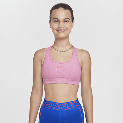 Bra deportivo reversible para niña Nike Swoosh