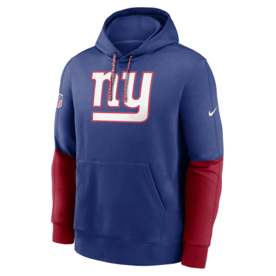 New York Giants Sideline Team Issue Club Men's Nike NFL Pullover Hoodie