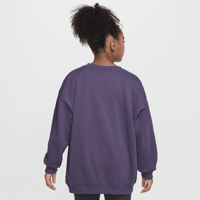 Nike Sportswear Club Fleece extragroßes Sweatshirt für ältere Kinder (Mädchen)