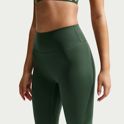 Nike Zenvy lange legging met hoge taille en zonder naad aan de voorkant voor dames