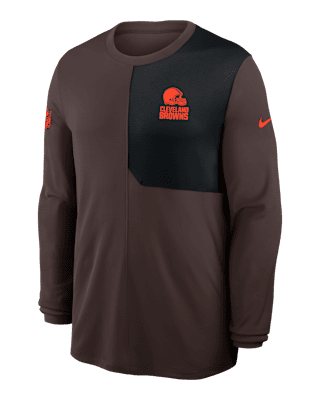 Мужские  Cleveland Browns Sideline Coach Nike Dri-FIT NFL Long-Sleeve Top