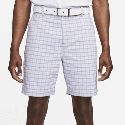 nike men's plaid golf shorts