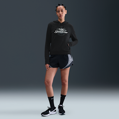 Sudadera con gorro sin cierre con estampado para mujer Nike Sportswear Club Fleece
