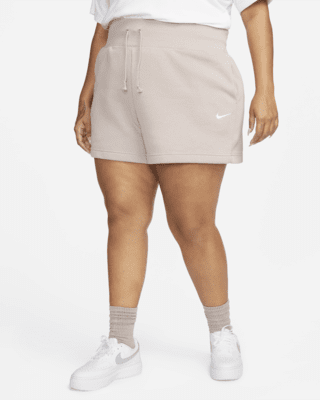 Женские шорты Nike Sportswear Phoenix Fleece High-Waisted Loose Shorts (Plus Size)