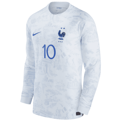 France National Team 2022/23 Stadium Away (Kylian Mbappe) Men's Nike  Dri-FIT Long-Sleeve Soccer Jersey