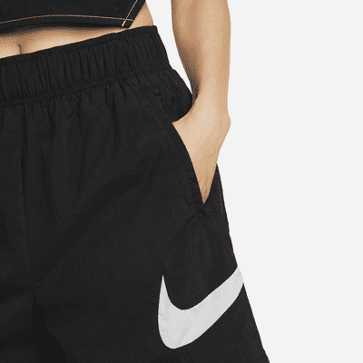 Shorts de tiro alto de tejido Woven para mujer Nike Sportswear Essential