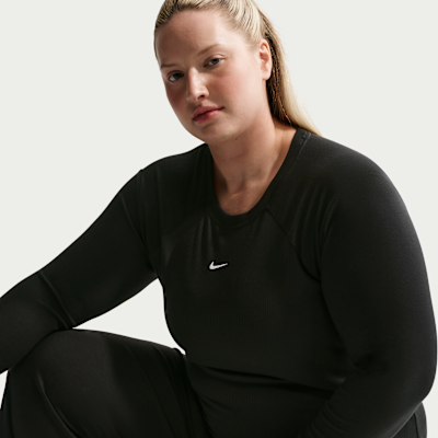 Nike Sportswear Chill Knit Women's Tight Long-Sleeve Ribbed Top (Plus Size)