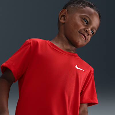 Playera Legend para niños talla pequeña Nike Dri-FIT