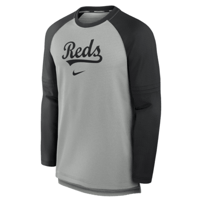 Cincinnati Reds Authentic Collection Game Time Men's Nike Breathe MLB Long-Sleeve T-Shirt