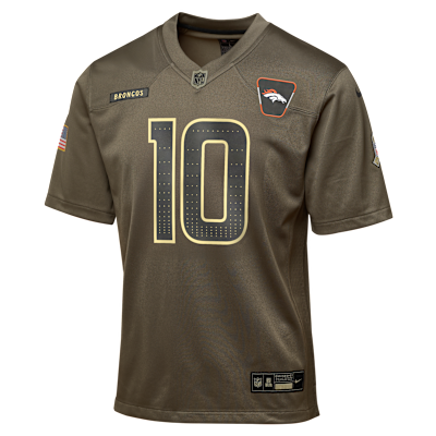 Bo Nix Denver Broncos Salute to Service Big Kids’ Nike NFL Game Jersey