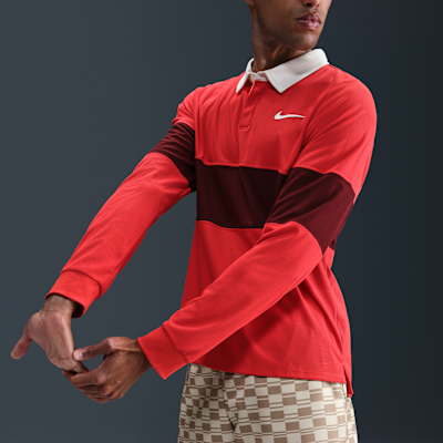 NikeCourt Slam Men's Dri-FIT ADV Long-Sleeve Tennis Polo