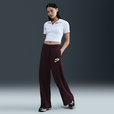Nike Sportswear Club Fleece Women's Mid-Rise Wide-Leg Pants