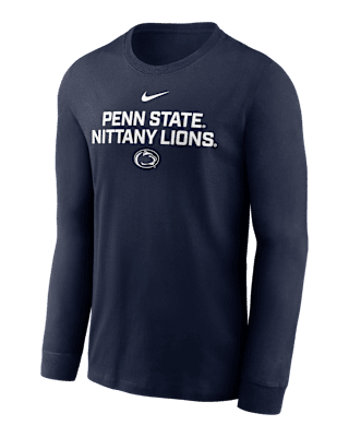 Мужская футболка Penn State Sideline Nike Dri-FIT College Long-Sleeve