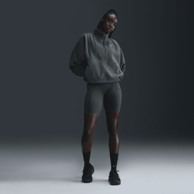 Nike One Therma-FIT Bol Kesimli Yarım Fermuarlı Fleece Kadın Üstü