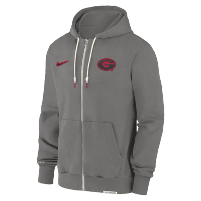 Sudadera con gorro universitaria Nike Dri-FIT de cierre completo para hombre Georgia Bulldogs Sideline Player