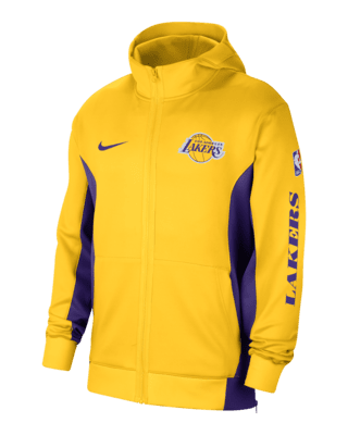 Los Angeles Lakers Showtime Men's Nike Dri-FIT NBA Full-Zip Hoodie. Nike UK