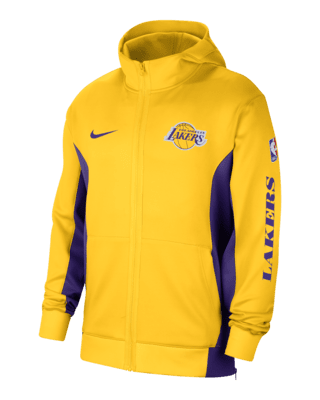 Nike Youth Los Angeles Lakers Showtime Hooded Jacket - Purple