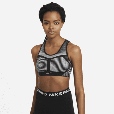 Bra deportivo sin almohadillas de sujeción alta para mujer Nike FE/NOM  Flyknit. Nike.com