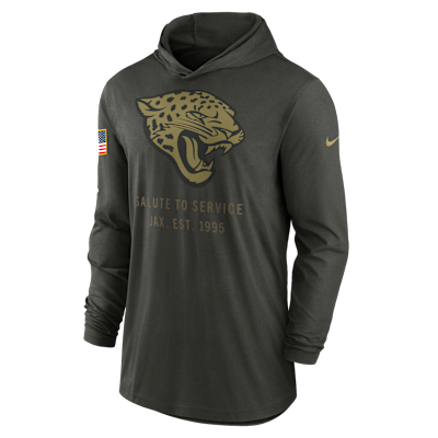 Jacksonville Jaguars Salute to Service Sideline Men’s Nike Dri-FIT NFL Long-Sleeve Hooded Top