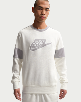 white just do it sweatshirt