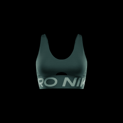 Sutiã de desporto almofadado de suporte médio Nike Pro Indy Plunge para mulher